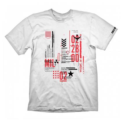 Dpi Cold War Defcon-1 Call Of Duty Short Sleeve T-shirt Branco 2XL