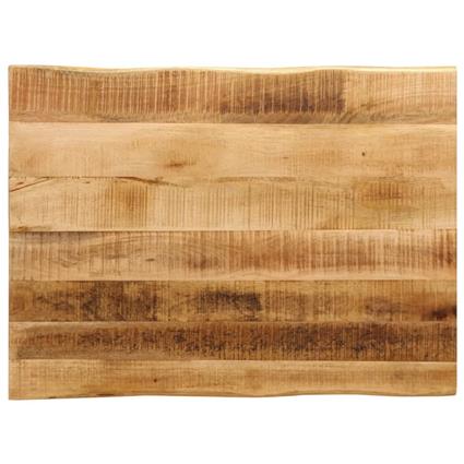 vidaXL Tampo de mesa c/ borda viva 90x60x2,5cm mangueira áspera maciça