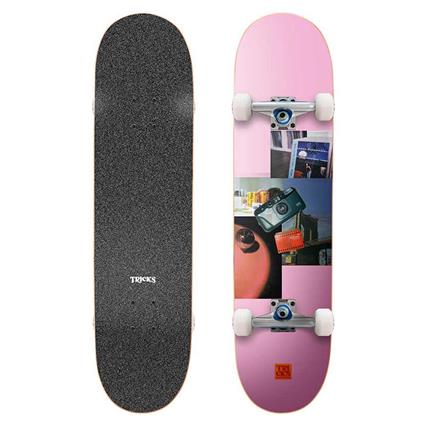 Tricks Analog 8.0´´x31.85´´ Skateboard Rosa 31.85 Inches