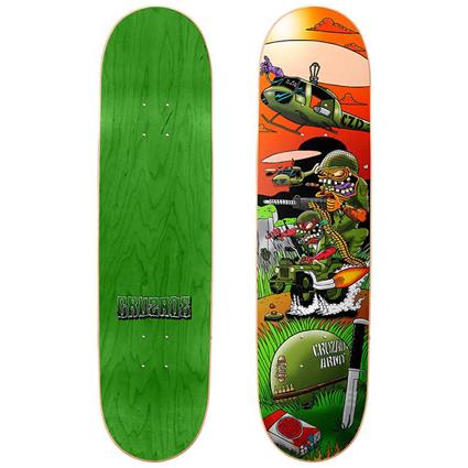 Cruzade Army Finks 8.5´´x31.95´´ Skateboard Deck Verde 31.95 Inches