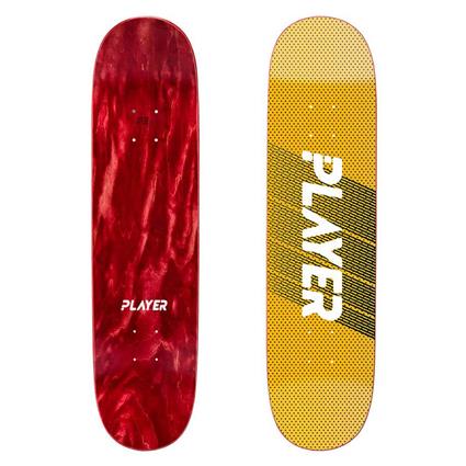 Player Yellow 8.0x31.81´´ Deck Skateboard Deck Vermelho 31.81 Inches