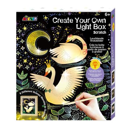 Avenir Scratch Set Create Your Own Lightbox Doll Dourado
