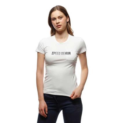 Dainese Outlet Demon Pocket Short Sleeve T-shirt Branco 2XL Mulher