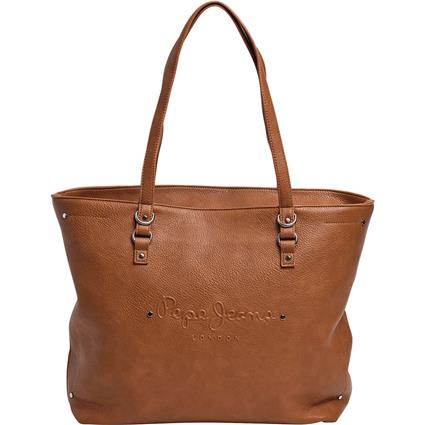 Pepe Jeans Bella Icon Shopper Bag Castanho