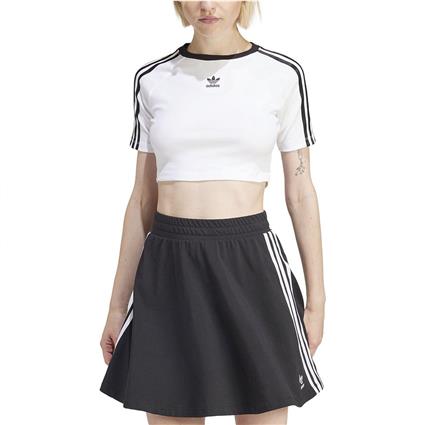 Adidas Originals 3 Stripes Baby Short Sleeve T-shirt Preto 2XS Mulher
