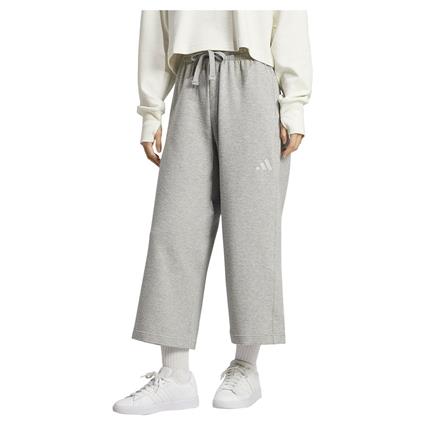 Adidas All Szn Rib Wide Leg Joggers Cinzento L / Regular Mulher