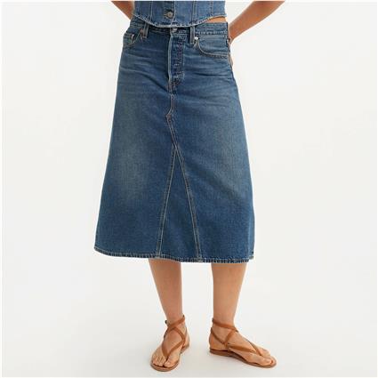 Levi´s ® Aline Decon Skirt Azul 30 Mulher