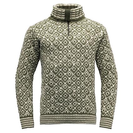 Devold Of Norway Svalbard Wool Zip Neck Sweater Verde S Homem