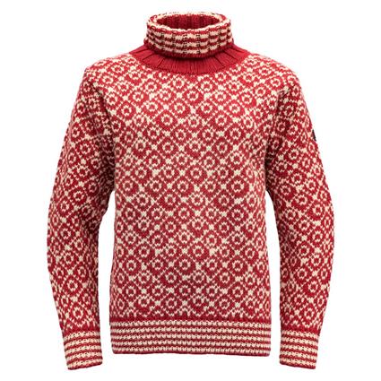 Devold Of Norway Svalbard Wool High Neck Sweater Vermelho M Homem