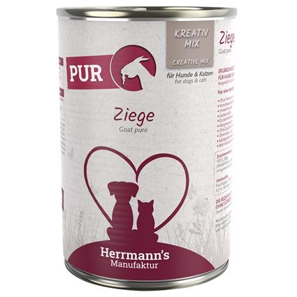 Herrmann's Bio Carne pura 12 x 400 g - Pack económico - Cabra