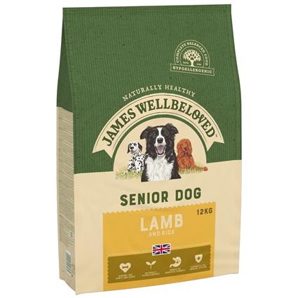 James Wellbeloved Senior cordeiro e arroz - 12 kg