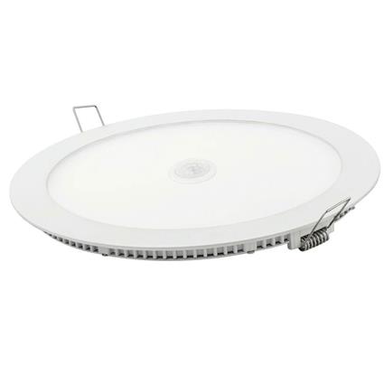 Matel Round Led Downlight Sensor 18w Neutral Transparente