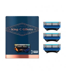 KING shave & edging razor blades x 3 cartridges