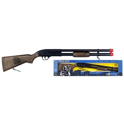 Gonher Police Rifle M.s. Black Box 106/6 Gun Dourado