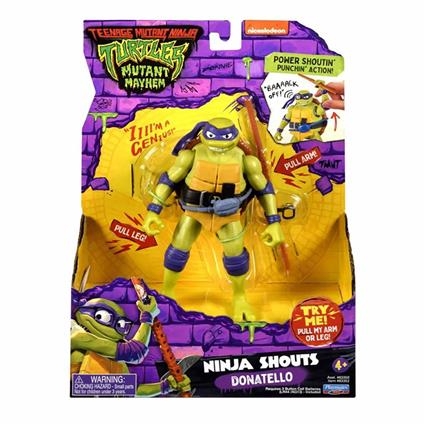 Ko Toy Ninja Shouts Donatello Tmnt Figure Amarelo