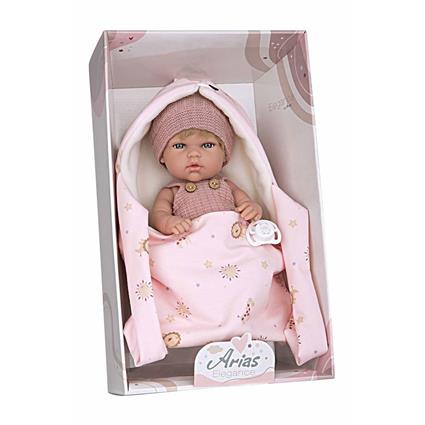 MuÑecas Arias Elegance 30 Cm Natal With Baby Carrier Body Vinyl Sex Girl Baby Doll