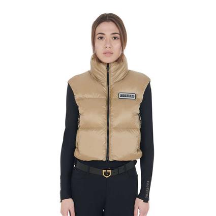 Equestro Rip Stop Vest Beige L Mulher