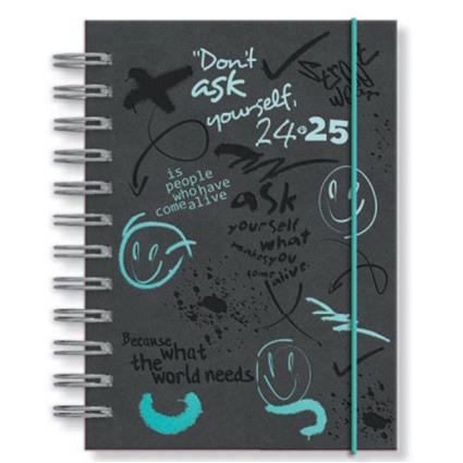 PAPIRO Agenda Escolar Tucson Smile, A5, Preto