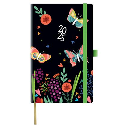 PAPIRO Agenda Semanal Borboleta, 130 x 210 mm, Preto