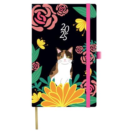 PAPIRO Agenda de Bolso Gato, 90 x 140 mm, Preto