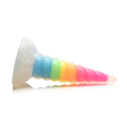 Dildo Luminiscente Rainbow Brilla en la Oscuridad