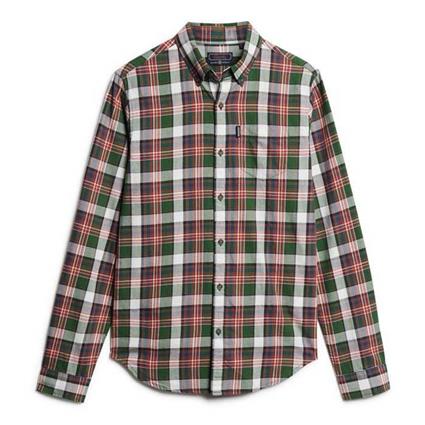 Superdry Vintage Check Long Sleeve Shirt  L Homem