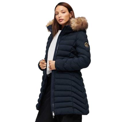 Superdry Fuji Faux Fur Jacket  S Mulher