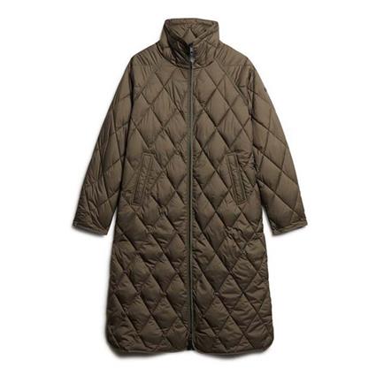 Superdry Superlong Quilt Liner Jacket Castanho 2XS Mulher