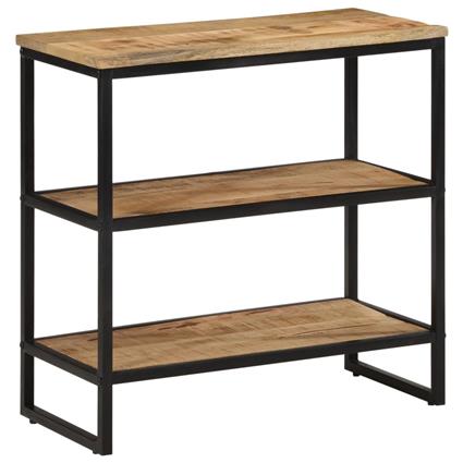 vidaXL Mesa consola 70x35x70 cm madeira de mangueira áspera maciça