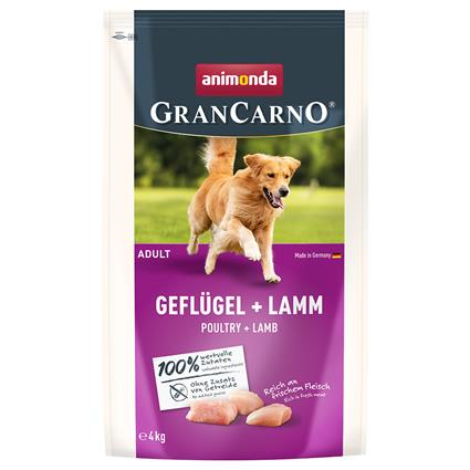 animonda GranCarno Adult aves + cordeiro - 2 x 4 kg