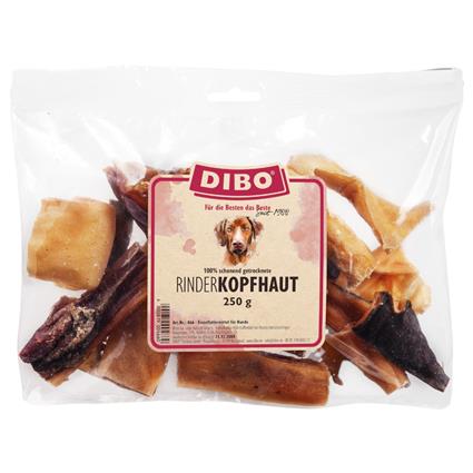 DIBO Couro cabeludo de vaca snack para cães - Pack económico: 4 x 250 g