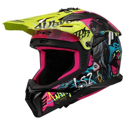 Ls2 Mx708 Fast Ii Gorilla Full Face Helmet Colorido XL