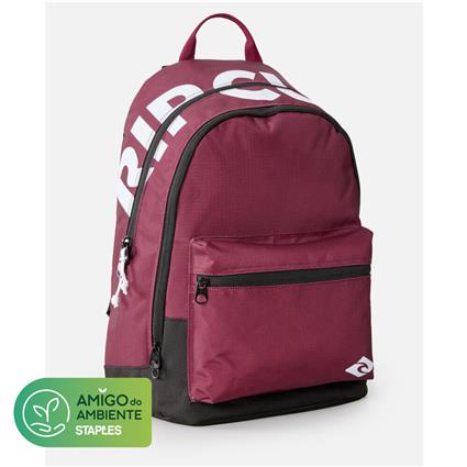 RIP CURL Mochila Double Dome Pro, 24 l, Poliéster Reciclado, Bordeaux