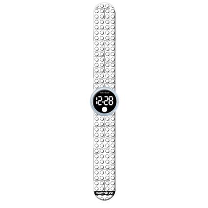 Watchitude Blocks Colorable Clock Prateado