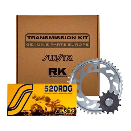 Sunstar Kckt0008-rdg 520rdg Transmission Kit Dourado 17t / 42t