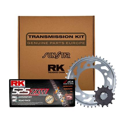 Rk Kcap0003-zxw 525sunstar Transmission Kit Prateado 15t / 42t