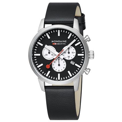 Mondaine Sbb Chro Watch Preto