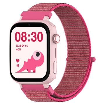 SMARTWATCH DCU KIDS PRO PRETO + TECIDO ROSA