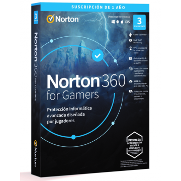 NORTON 360 GAMERS ANTIVÍRUS 50GB 1 USUÁRIO 3 DISPOSITIVO