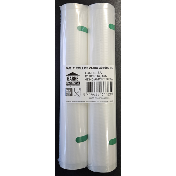 GARHE 31121 SACO EMBALAGEM 2 ROLOS GOF 30X600CM