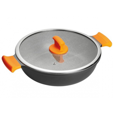 Caçarola ABSOLUT INOX 28CM TAMPA VIDRO 18168