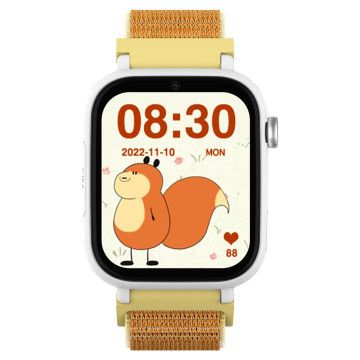 SMARTWATCH DCU KIDS PRO PRETO + TECIDO LARANJA