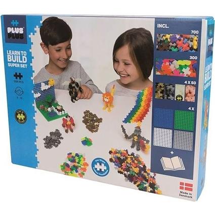 Plus-plus Plusplus Klocki Plus Plus Mini Basic Neon Super Set 1200 Units Doll Colorido