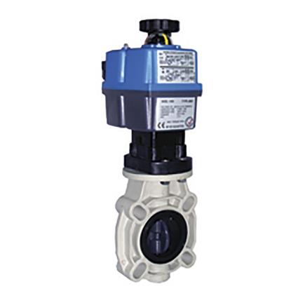 Cepex 30276 Ø160 Pvc-u Butterfly Valve Industrial O-rings Epdm Ellectricaly Actuated Ac/dc 24-240v Prateado