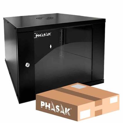 Phasak Pho 2012d 19´´ Rack Cabinet Preto One Size / EU Plug