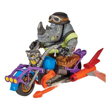 Boti Teenage Mutant Ninja Turtles Action Chopper Mit Rocksteady Figure Colorido