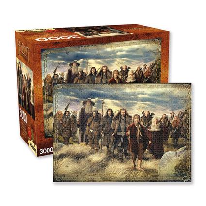 Aquarius The Hobbit: An Unexpected Journey Jigsaw Map 3000 Pieces Puzzle Castanho