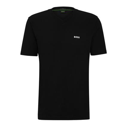 Boss V 10256064 Short Sleeve V Neck T-shirt Preto 2XL Homem