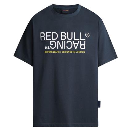 Red Bull Racing Graphic Reflect Tee Short Sleeve T-shirt Azul,Cinzento M Homem
