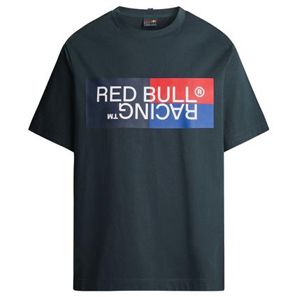 Red Bull Racing Colour Block Logo Tee Short Sleeve T-shirt Azul,Cinzento M Homem